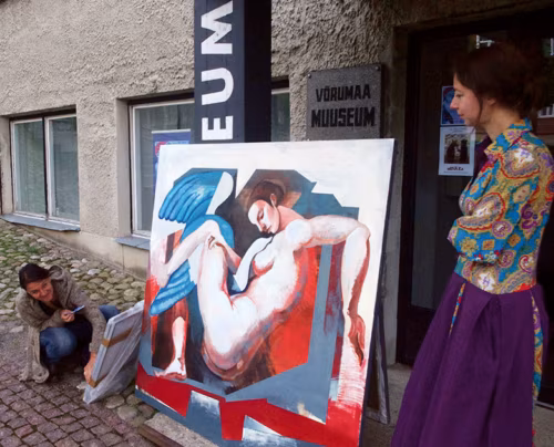 Võrol saa nätä katõtõistku noorõ kunstnigu pilte