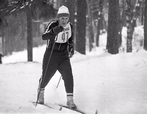 Kuulsa spordimiis Kubija suusarato pääl