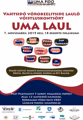 V&otilde;istlus&otilde;l&otilde; saad&otilde;ti 44 vahts&otilde;t v&otilde;rokeelist laulu