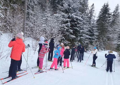 Kodotütride ja nuurikotkidõ suusapäiv Haanin