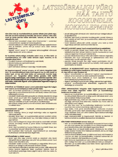 Latsis&otilde;braligu V&otilde;ro h&auml;&auml; taht&otilde; kogokundlik kokkolepmine