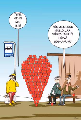 Parm tsuskas: suur s&uuml;&auml; s&otilde;brap&auml;&auml;v&auml;s